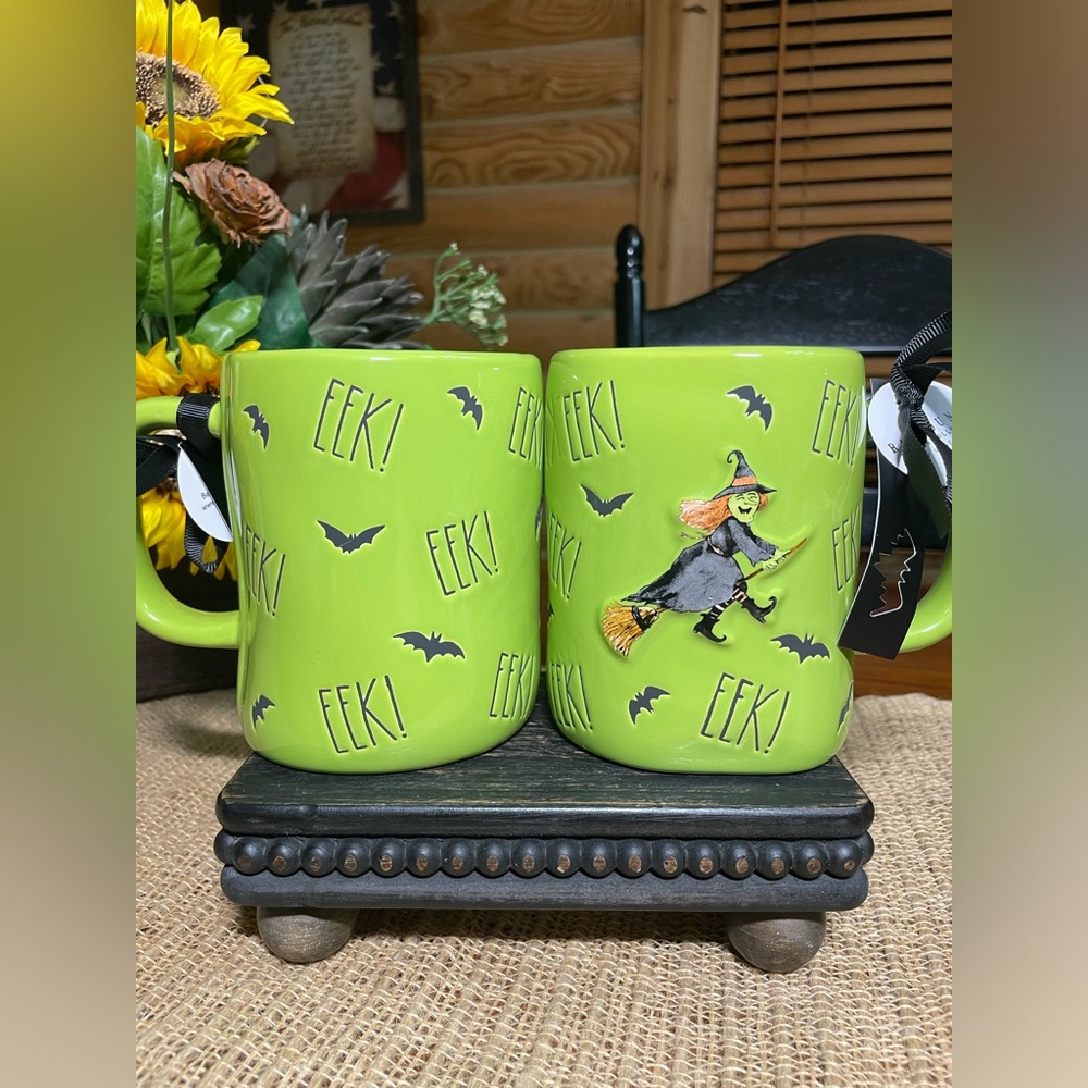 EEK FLYING WITCH Rae Dunn HALLOWEEN Mug